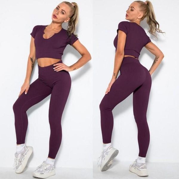 yoga outfit seamless set women clothing u short sleeve crop bra high waist leggings sportsuit workout sport gym wear clothes
yoga outfit seamless set women clothing u short sleeve crop bra high waist leggings sportsuit workout sport gym wear clothes