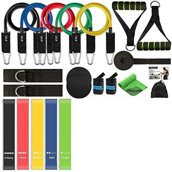 22pcs/set latex resistance bands yoga pull rope expander fitness equipment elastic for exercise gym
22pcs/set latex resistance bands yoga pull rope expander fitness equipment elastic for exercise gym