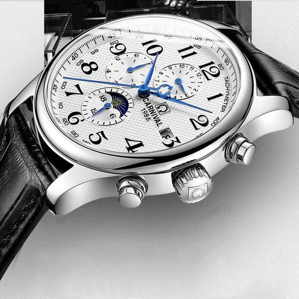 wristwatches 2021 mens watches mechanical leather resistant self-winding man automatic watch relogio masculino, Slivery;brown
wristwatches 2021 mens watches mechanical leather resistant self-winding man automatic watch relogio masculino, Slivery;brown