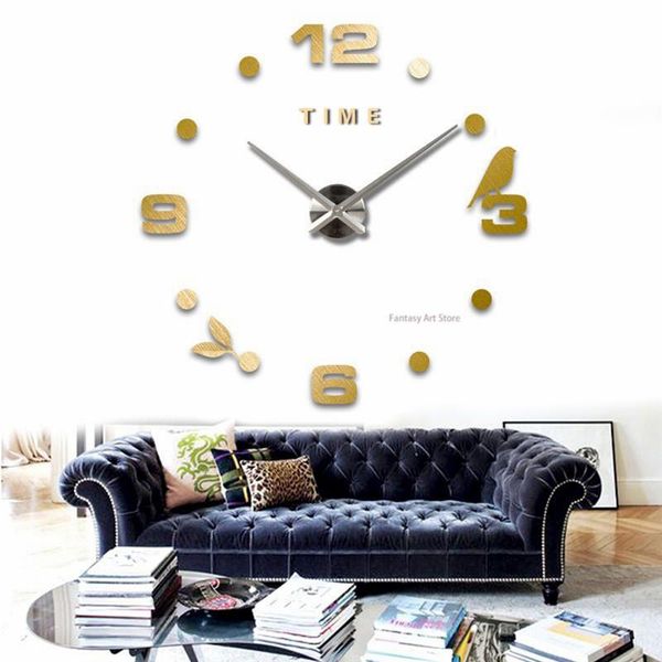 wall clocks acrylic large 3d clock modern design mute bird self-adhesive digital diy living room decoration sticker
wall clocks acrylic large 3d clock modern design mute bird self-adhesive digital diy living room decoration sticker