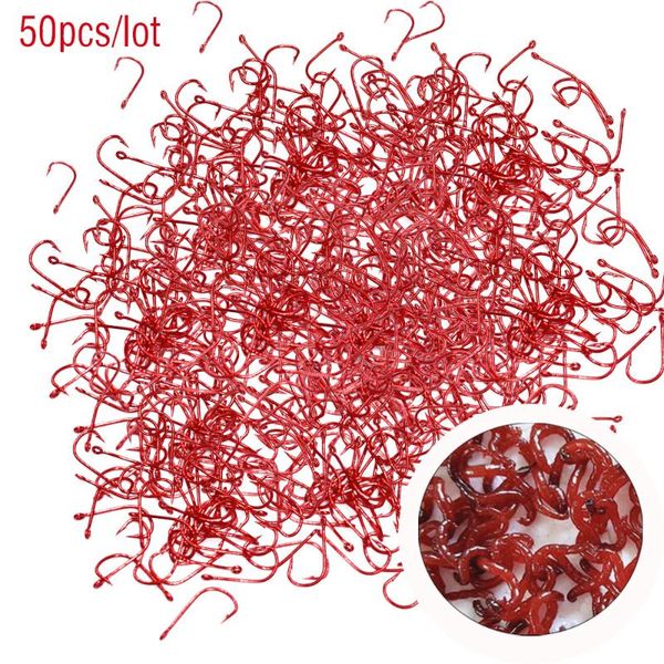 50psc / lot 1#-9# stainless steel red double thorn barbed hook bait bionic bloodworm fishing hooks
50psc / lot 1#-9# stainless steel red double thorn barbed hook bait bionic bloodworm fishing hooks