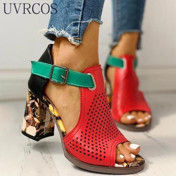 dress shoes women's sandals female high heels zapatos de mujer 2021 peep toe summer ladies pu buckle cover heel hollow out breathable, Black
dress shoes women's sandals female high heels zapatos de mujer 2021 peep toe summer ladies pu buckle cover heel hollow out breathable, Black