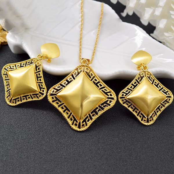 earrings & necklace zea dear jewelry big square sets for women pendant party wedding dubai findings, Silver
earrings & necklace zea dear jewelry big square sets for women pendant party wedding dubai findings, Silver