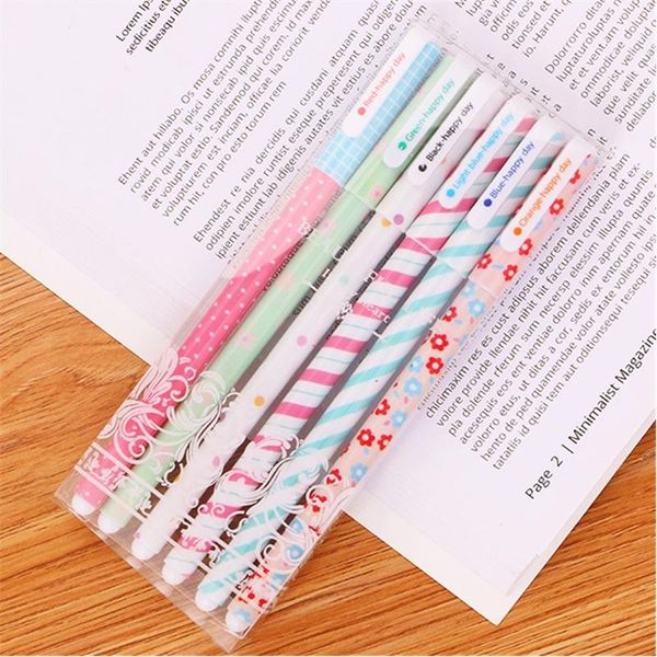 gel pens 6 pcs/lot creative colors pen 0.38mm colour black ink marker writing stationery fashion style school office supplies
gel pens 6 pcs/lot creative colors pen 0.38mm colour black ink marker writing stationery fashion style school office supplies