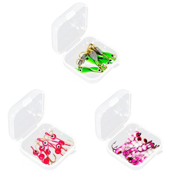 fishing hooks 10pcs fishhooks mini carbon steel colorful barbed lure set winter ice fishhook jig hook with storage box
fishing hooks 10pcs fishhooks mini carbon steel colorful barbed lure set winter ice fishhook jig hook with storage box