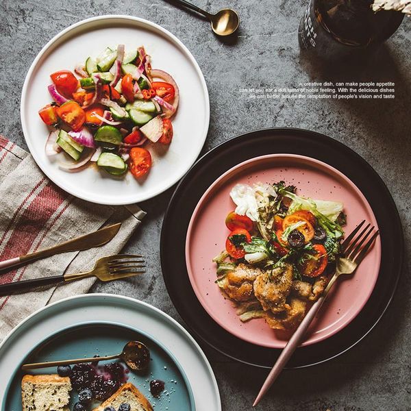 dishes & plates nordic style ceramic plate creative matte color glaze western breakfast practical tableware simple and fashionable
dishes & plates nordic style ceramic plate creative matte color glaze western breakfast practical tableware simple and fashionable