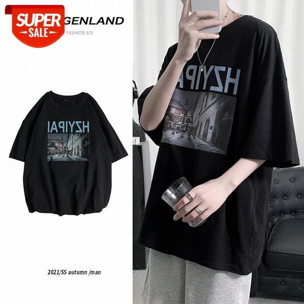 short-sleeved shirt male large size loose half-sleeved korean version of the trend round neck casual all-match t-shirt #o63f, White;black
short-sleeved shirt male large size loose half-sleeved korean version of the trend round neck casual all-match t-shirt #o63f, White;black