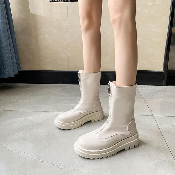boots women genuine leather fashion handmade cow patent short front zipper platform tube circ, Black
boots women genuine leather fashion handmade cow patent short front zipper platform tube circ, Black