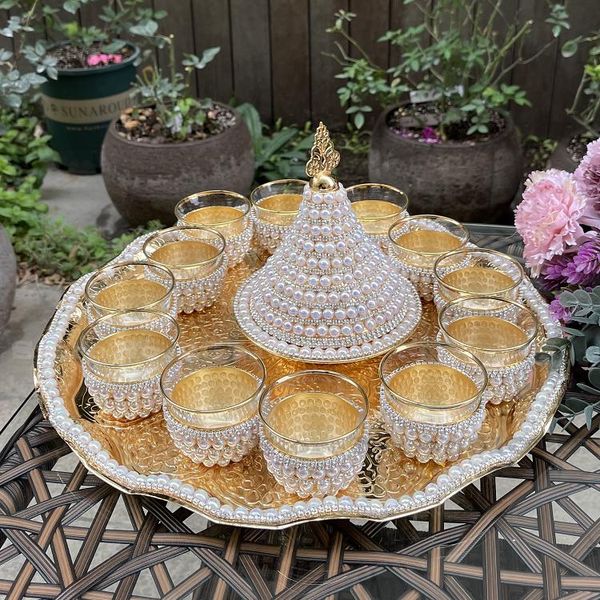 cups & saucers turkish court style tea set coffee diamond red tray household glass water cup
cups & saucers turkish court style tea set coffee diamond red tray household glass water cup