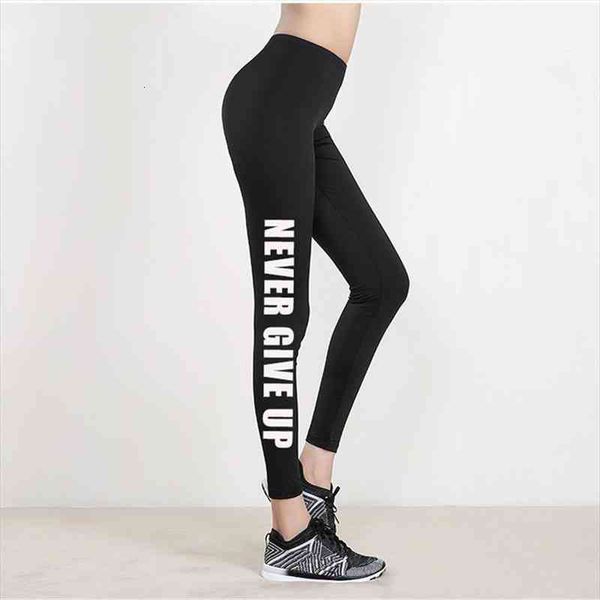 never give up printing spring women leggings fitness legins jogging activewear femme mujer pants plus size, Black
never give up printing spring women leggings fitness legins jogging activewear femme mujer pants plus size, Black