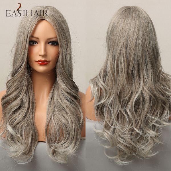 long gray ombre wigs natural hair synthetic wigs for women afro wavy wigs daily cosplay heat resistant, Black
long gray ombre wigs natural hair synthetic wigs for women afro wavy wigs daily cosplay heat resistant, Black