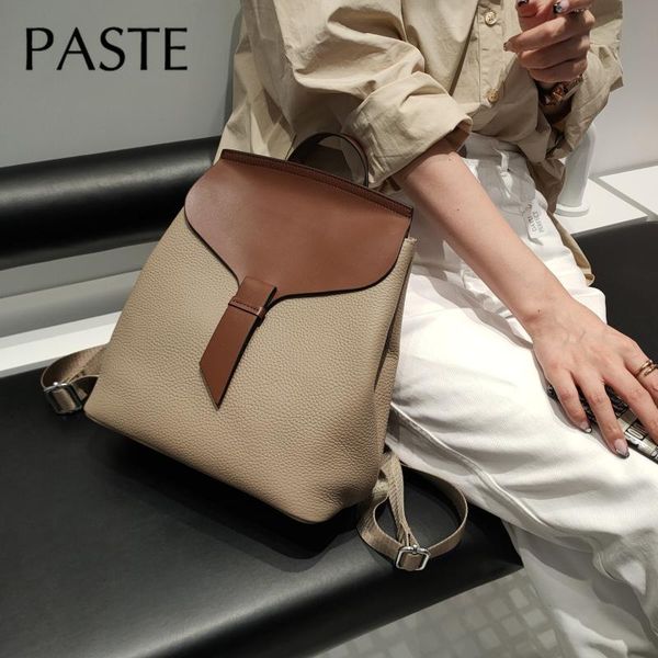 hit color design college girl school book bag all-match real leather women's backpack cowhide shoulder style
hit color design college girl school book bag all-match real leather women's backpack cowhide shoulder style