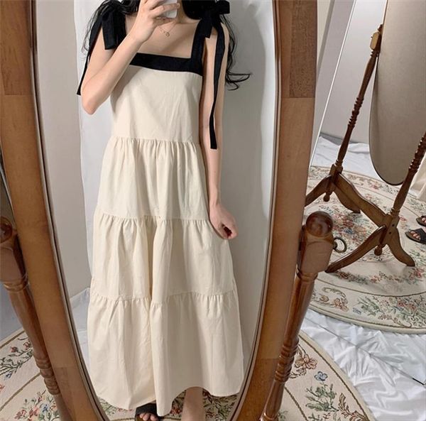 bandage bow summer sweet women dresses square collar loose plus size patchwork long korea casual womens, Black;gray
bandage bow summer sweet women dresses square collar loose plus size patchwork long korea casual womens, Black;gray