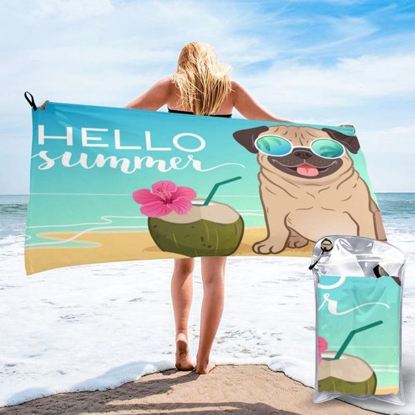 quick dry beach towel pug dog wearing sunglasses microfiber bath cushion swimming personalized sand free
quick dry beach towel pug dog wearing sunglasses microfiber bath cushion swimming personalized sand free