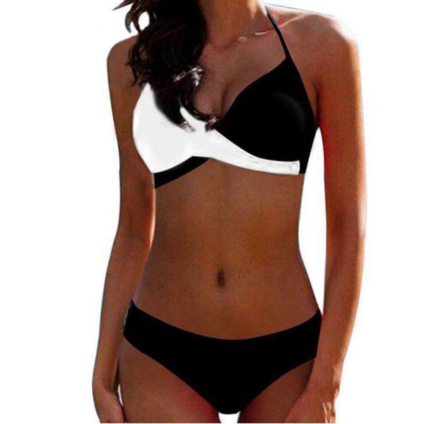 women's swimwear bikini twisted swimsuit thong female push up bathing suit summer beach wear, White;black
women's swimwear bikini twisted swimsuit thong female push up bathing suit summer beach wear, White;black