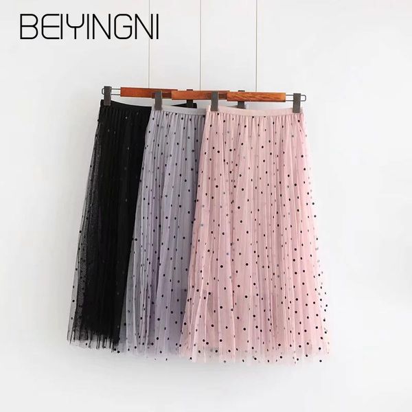 skirts beiyingni elastic waist midi skirt women dots printed mesh fashion faldas black gray pink sweet saia dance korean ol jupe
skirts beiyingni elastic waist midi skirt women dots printed mesh fashion faldas black gray pink sweet saia dance korean ol jupe