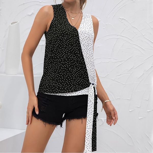 women's tanks & camis corset splicing polka dot fashion casual wave point printing v-neck sleeveless vest t-shirt leakage shoulder, White
women's tanks & camis corset splicing polka dot fashion casual wave point printing v-neck sleeveless vest t-shirt leakage shoulder, White