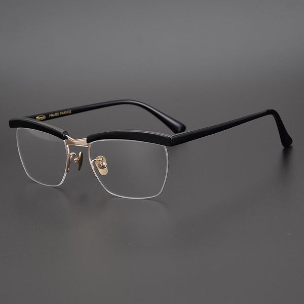 fashion sunglasses frames 2021 half rim alloy metal glasses frame for men eyeglasses cool optical eyewear man spectacles prescription, Black
fashion sunglasses frames 2021 half rim alloy metal glasses frame for men eyeglasses cool optical eyewear man spectacles prescription, Black