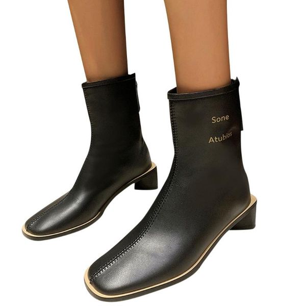 boots sagace big size reteo sewing ladies casual party short ankle boot round toe thick heel for women, Black
boots sagace big size reteo sewing ladies casual party short ankle boot round toe thick heel for women, Black