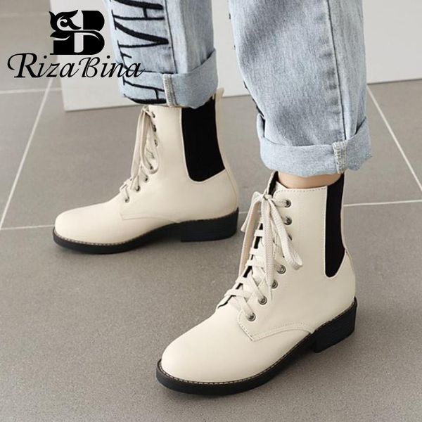 boots rizabina women ankle mixed color winter shoes fashion cool short woman footwear size 33-43, Black
boots rizabina women ankle mixed color winter shoes fashion cool short woman footwear size 33-43, Black