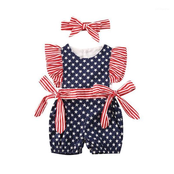 jumpsuits toddler baby girls boys rompers star striped print ruffles short sleeve headband1, Blue
jumpsuits toddler baby girls boys rompers star striped print ruffles short sleeve headband1, Blue