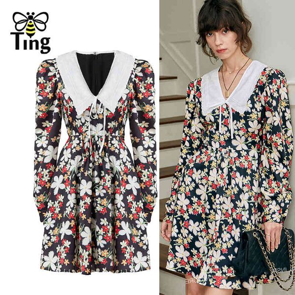 summer fashion street casual floral mini dress women peter pan collar boho vestidos traf elbise frocks 210513, Black;gray
summer fashion street casual floral mini dress women peter pan collar boho vestidos traf elbise frocks 210513, Black;gray