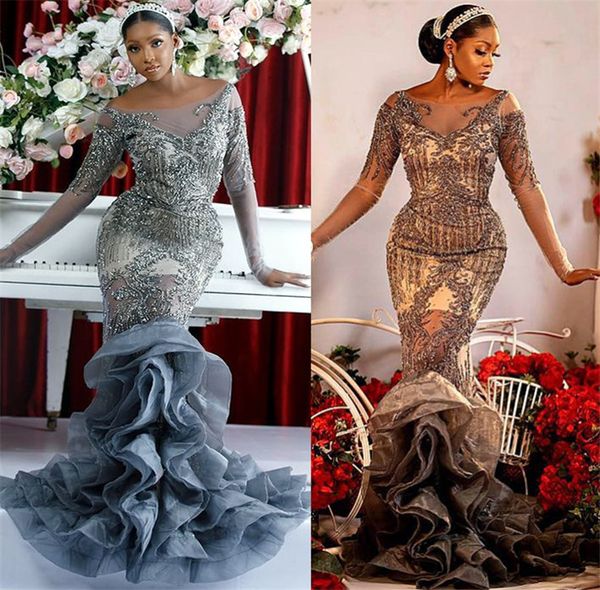 2021 plus size arabic aso ebi luxurious mermaid prom dresses lace beaded sheer neck evening formal party second reception gowns dress zj575, Black
2021 plus size arabic aso ebi luxurious mermaid prom dresses lace beaded sheer neck evening formal party second reception gowns dress zj575, Black