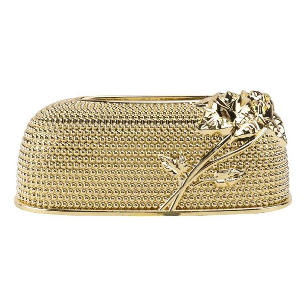 tissue boxes & napkins 1pc decorative box household storage adornment for el (golden)
tissue boxes & napkins 1pc decorative box household storage adornment for el (golden)