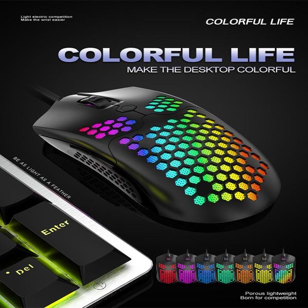 mice 1pcs wired gaming mouse 7 button 12000dpi usb computer gamer rgb light backlit lightweight honeycomb shell
mice 1pcs wired gaming mouse 7 button 12000dpi usb computer gamer rgb light backlit lightweight honeycomb shell