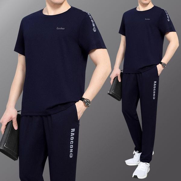 men's tracksuits middle aged and elderly sports suit summer round neck father two piece casual loose t-shirt, Gray
men's tracksuits middle aged and elderly sports suit summer round neck father two piece casual loose t-shirt, Gray