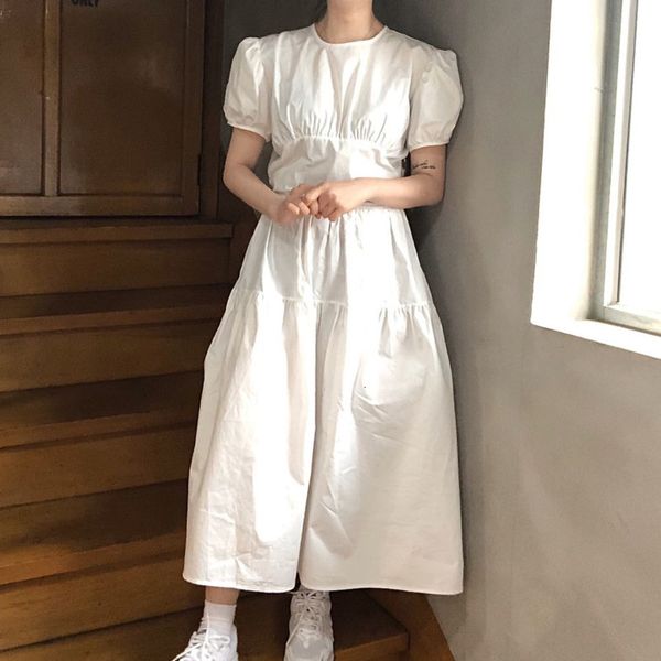 dress summer women vintage loose robe korean casual high waist elegant puff sleeve long maxi vestido de mujer cy3m, Black;gray
dress summer women vintage loose robe korean casual high waist elegant puff sleeve long maxi vestido de mujer cy3m, Black;gray