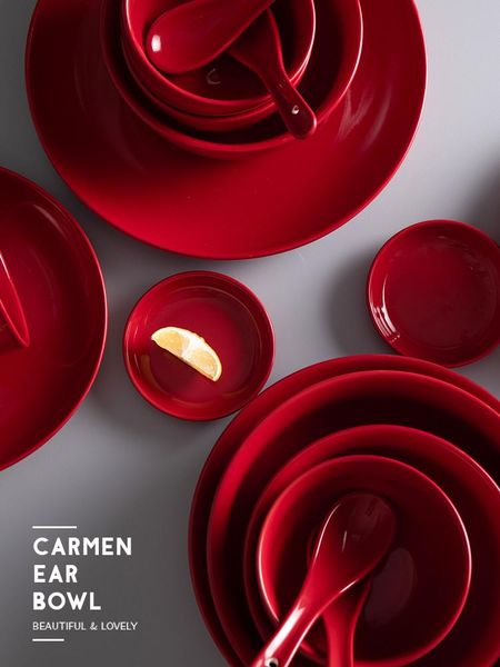 dinnerware sets red bowl ceramic dish cutlery set carmen creative soup plate gift box flatware dining table
dinnerware sets red bowl ceramic dish cutlery set carmen creative soup plate gift box flatware dining table