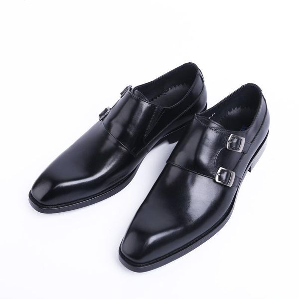 goodyear handmade men's leather shoes, buckle pointed-toe cowhide business suits, breathable shoe dress shoes, Black
goodyear handmade men's leather shoes, buckle pointed-toe cowhide business suits, breathable shoe dress shoes, Black
