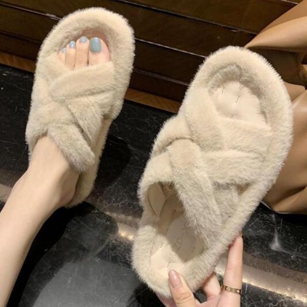 winter home women fur slippers weave faux ladies mules slides plush warm bedroom flats house furry qq27, Black
winter home women fur slippers weave faux ladies mules slides plush warm bedroom flats house furry qq27, Black