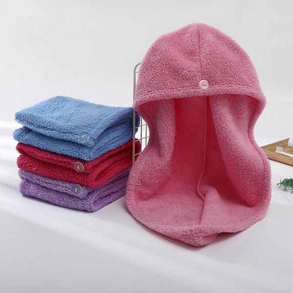 towel 1pc solid color quick-dry hair cap hat girls women head bath super absorption turban drying
towel 1pc solid color quick-dry hair cap hat girls women head bath super absorption turban drying