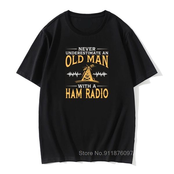 men's t-shirts 100% cotton tees never underestimate an old man with a ham radio tee shirt round neck t guys punk design, White;black
men's t-shirts 100% cotton tees never underestimate an old man with a ham radio tee shirt round neck t guys punk design, White;black