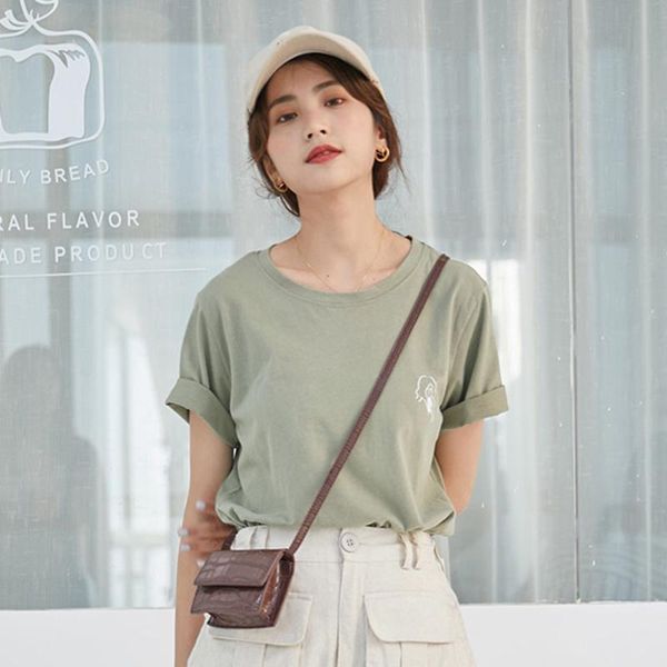 women's t-shirt bethquenoy t-shirts summer clothes for women short sleeve tee shirt green clothing plus size mujer chemise femme 2021, White
women's t-shirt bethquenoy t-shirts summer clothes for women short sleeve tee shirt green clothing plus size mujer chemise femme 2021, White
