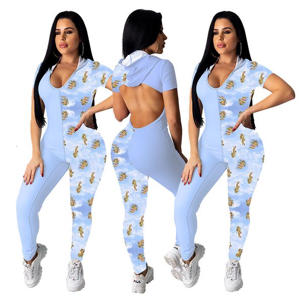 light colors printing patchwork ny hooded jumpsuits short sleeves backless v neck leisure long rompers summer est arrivals, Black;white
light colors printing patchwork ny hooded jumpsuits short sleeves backless v neck leisure long rompers summer est arrivals, Black;white