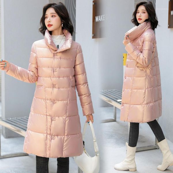 women's down & parkas long cotton jacket women winter korean version was thin lapel thicken ladies padded coats 2021 female coat, Black
women's down & parkas long cotton jacket women winter korean version was thin lapel thicken ladies padded coats 2021 female coat, Black