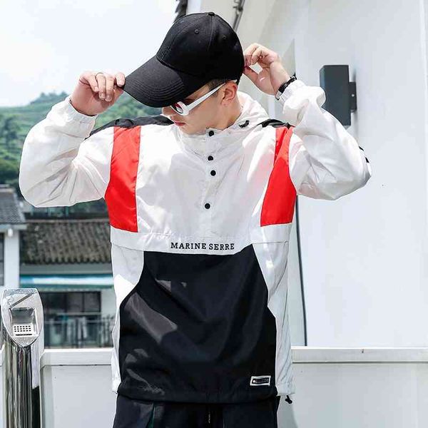 men's jackets fgkks trend brand men fashion spring new high street hip hop hooded coats patchwork casual male hirt, Black;brown
men's jackets fgkks trend brand men fashion spring new high street hip hop hooded coats patchwork casual male hirt, Black;brown