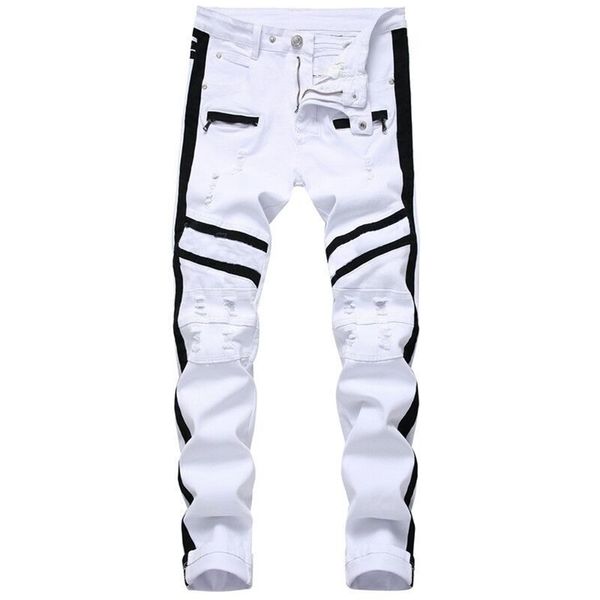 men hip-hop stripe design patchwork ripped stretch slim jeans streetwear cotton male casual joggers denim trousers plus size 42 211111, Blue
men hip-hop stripe design patchwork ripped stretch slim jeans streetwear cotton male casual joggers denim trousers plus size 42 211111, Blue