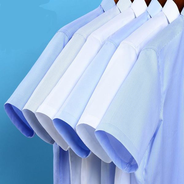 men's casual shirts formal dress non-iron treatment short sleeve white 100% pure cotton business office shirt k079, White;black
men's casual shirts formal dress non-iron treatment short sleeve white 100% pure cotton business office shirt k079, White;black