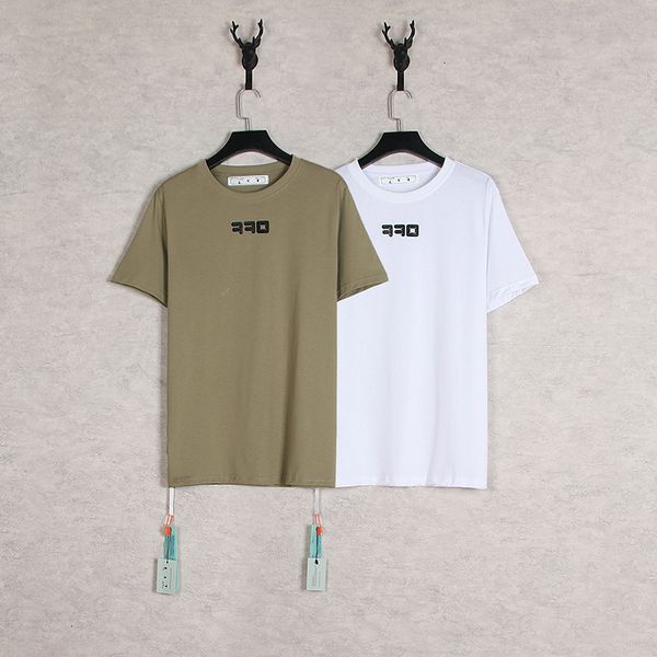 and summer 2021 spring new off black leather letter round neck pullover short sleeve men's women's same batch, White;black
and summer 2021 spring new off black leather letter round neck pullover short sleeve men's women's same batch, White;black