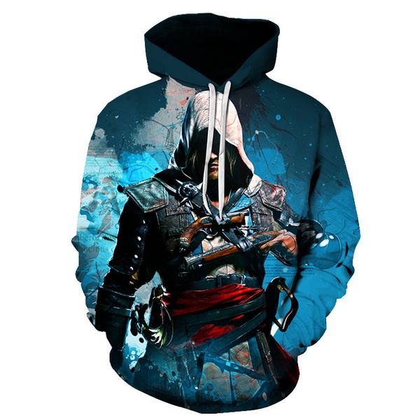 assassin's creed men's hoodie 3d print visual impact punk gothic round neck hoodies, Black
assassin's creed men's hoodie 3d print visual impact punk gothic round neck hoodies, Black