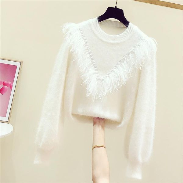 korea-style autumn winter clothes for ladies all-match lantern sleeve o neck pullovers knitted sweaters women's, White;black
korea-style autumn winter clothes for ladies all-match lantern sleeve o neck pullovers knitted sweaters women's, White;black