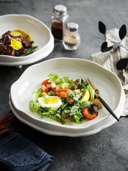 dishes & plates japanese ceramic white western dish creative irregular soup household steamed fish fruit salad dessert el restauranttablewar
dishes & plates japanese ceramic white western dish creative irregular soup household steamed fish fruit salad dessert el restauranttablewar