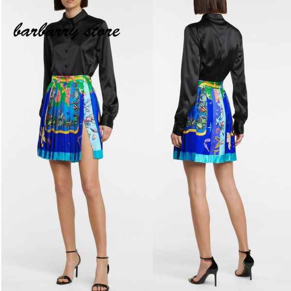 skirts printed women's fashion skirt temperament pleated high waist side split a-line versatile casual, Black
skirts printed women's fashion skirt temperament pleated high waist side split a-line versatile casual, Black