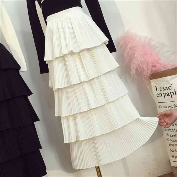 autumn and winter arrival korean style long sweet layer elastic waist princess ladies skirt 210527, Black
autumn and winter arrival korean style long sweet layer elastic waist princess ladies skirt 210527, Black