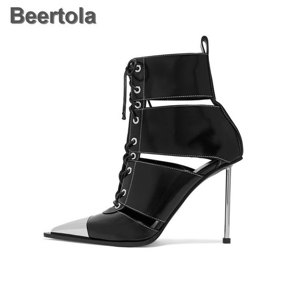 dress shoes gladiator womens sandals boots rome summer steel heel ladies metal toe woman sandalie lace up, Black
dress shoes gladiator womens sandals boots rome summer steel heel ladies metal toe woman sandalie lace up, Black