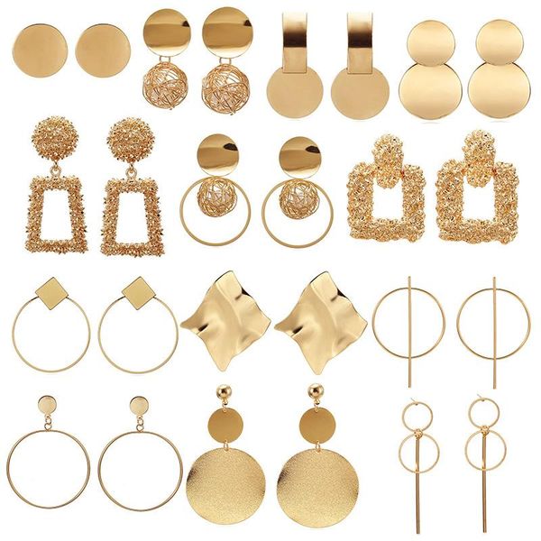dangle & chandelier fashion statement earrings 2021 big geometric round for women hanging drop earing modern female jewelry, Silver
dangle & chandelier fashion statement earrings 2021 big geometric round for women hanging drop earing modern female jewelry, Silver